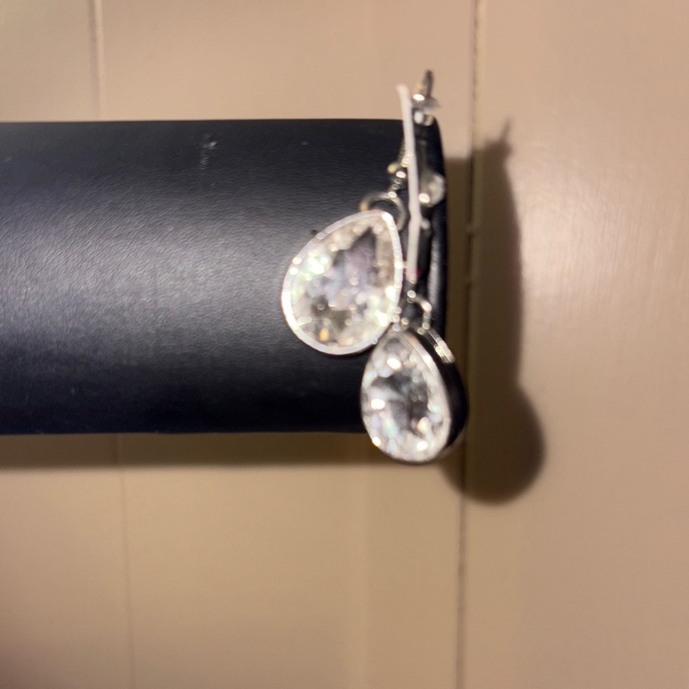 Elegant Silver Teardrop Earrings